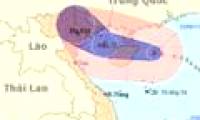 Storm No. 2 is about 590 km from the coast of Quang Ninh and Hai Phong