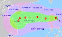 Storm Tra Mi enters the East Sea today, strange movement direction