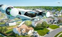 Strange flying car design with speed of 150km/h
