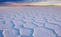 Strange patterns on the world's largest salt flat