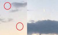Strange phenomenon before earthquake in Japan: Strange light crosses the sky, flock of birds creates rare scene
