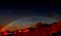 Strange rainbow in the night