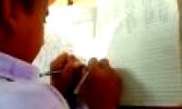 Strangely, the school has all students writing with two hands