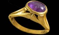 Stunningly beautiful amethyst rings inside the world's largest Byzantine winery