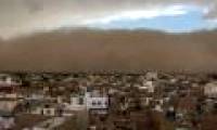 Terrifying sandstorm