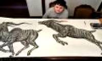 The 15-year-old prodigy marveled at animal drawing from memory