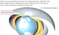 The antimatter ring surrounds the earth