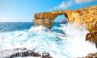The Azure Window stone archway in Malta collapses into the sea