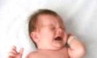 The baby's cries relate to the mother's voice