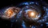 The collision of the galaxy is 80 million light-years from Earth