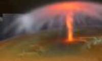 The deadly cold climate of the celestial body always boils down to a volcano