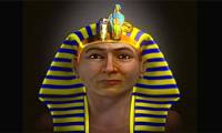 The face of an Egyptian pharaoh was deified after his death.