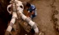 The five-year-old fossil mammoth fossil weighs 10 tons in Mexico