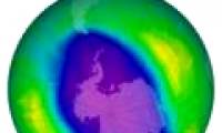 The hole in the Antarctic ozone layer is shrinking