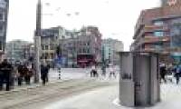 The idea of ​​a pop-up public toilet in the Netherlands