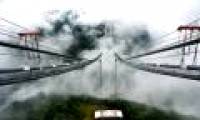 The longest suspension wire suspension bridge in Asia
