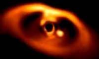 The newly created planet was photographed for the first time
