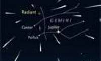 The north does not observe the largest meteor shower of the year