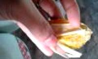 The plastic layer in the mango shell is just a natural silk shell