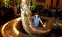 The pythons born were decided into giant monsters