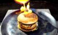 The reaction was unexpected when pouring copper melted into Hamburger