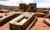 The ruins of the ancient city of Puma Punku, Bolivia