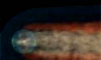 The solar system has a tail like a comet