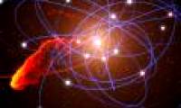 The supermassive black hole is about to swallow 3 clouds of Earth