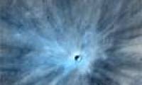 The trail of a new explosion occurred on Mars