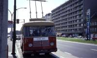 The unique bus runs thanks to a giant flywheel