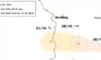 This evening, storm No. 5 landed on land from Quang Ngai to Khanh Hoa