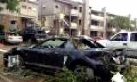 Tornadoes scoop up trucks in America