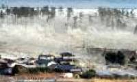 Tsunami in Japan after the magnitude 7.1 earthquake