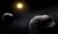 Two meteors are about to fly close to the earth