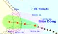 Typhoon 4 advanced quickly to the mainland