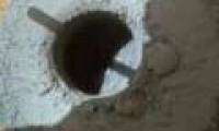 Underneath the surface of Mars is blue-gray