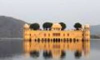 Unique architecture of the semi-submersible palace floating on the lake