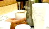 Using paper cups of hot water is dangerous