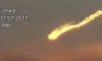 Video: Mysterious fire in the sky in New Zealand