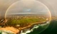 Video: Rainbow circle appears in the English sky