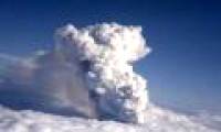 Volcanoes erupted again on the glacier