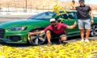 What happens when driving through banana peels?