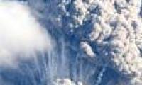 What happens when volcanoes erupt under a glacier?