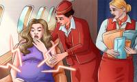 What happens when you give birth on a plane?