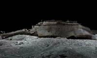 What would the Titanic look like if the water around it were drained away?