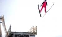 Why can skiers be so far and so high that they are unharmed?