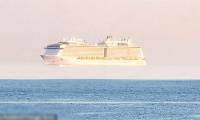 Why is there a phenomenon of ships floating on the sea?