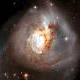 The galaxy deforms 100 million light-years from Earth